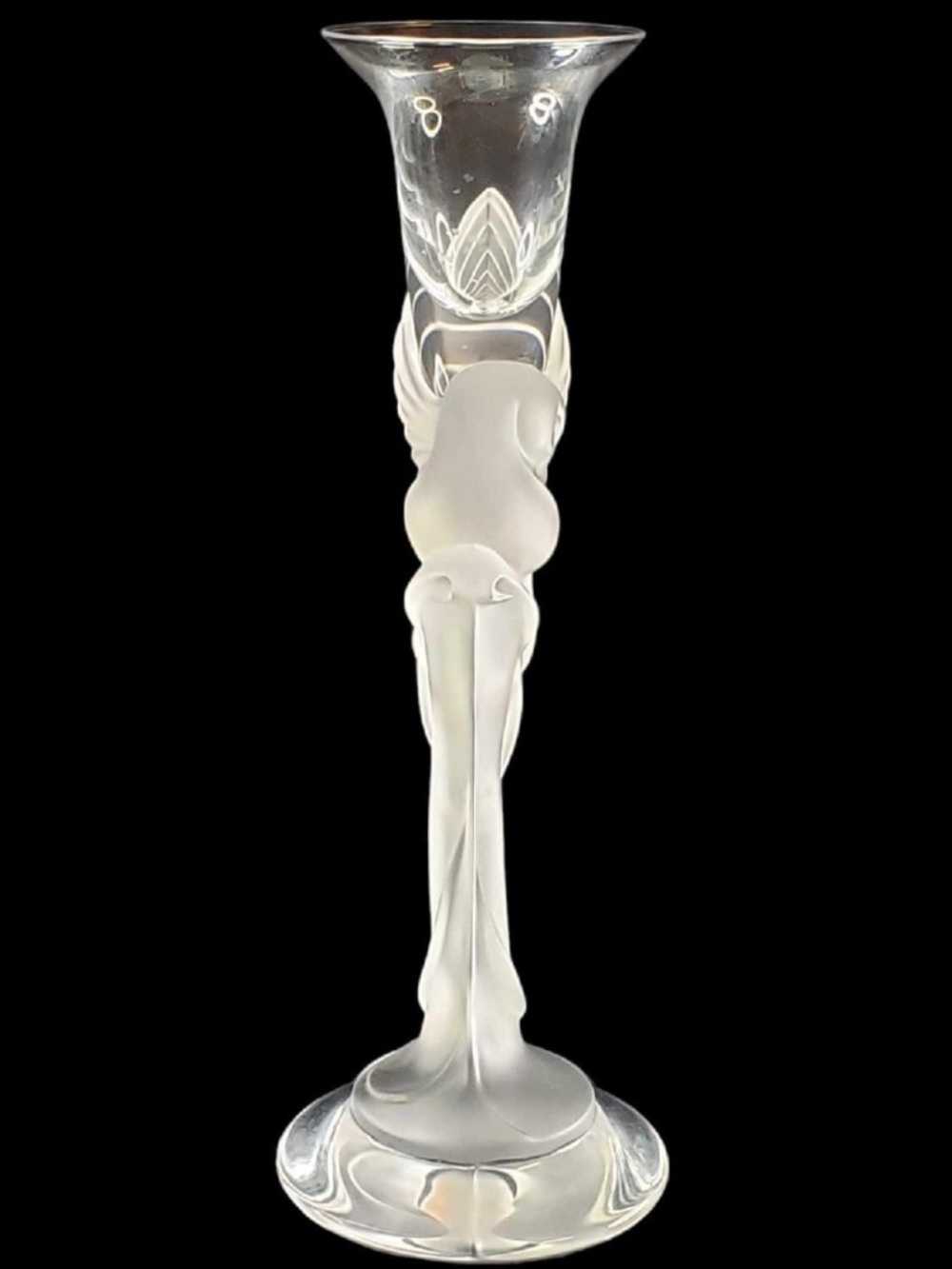 Snow‎ Dove by FABERGE 9" Single Light Candlestick Made In France
